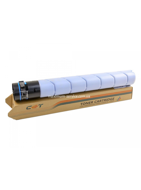Тонер-картридж хімічний сумісний Konica Minolta Bizhub C258, TN-324C, 550г, 26K, блакитний CET (CET141251)