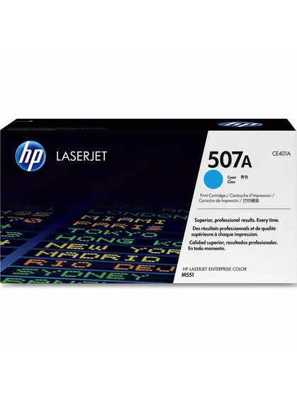 Картридж тон. HP 507A для LJ Enterprise 500 Color M551n/551dn/551xh 6000 ст. Cyan (CE401A) Картридж тон. HP 507A для LJ Enterprise 500 Color M551n/551dn/551xh 6000 ст. Cyan (CE401A)