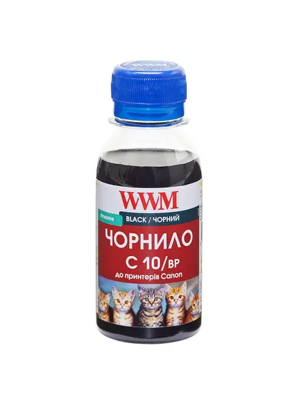 Чорнило WWM для Canon PG-510Bk/PG-512Bk/PGI-520Bk 100г Black пігментне (C10/BP-2)