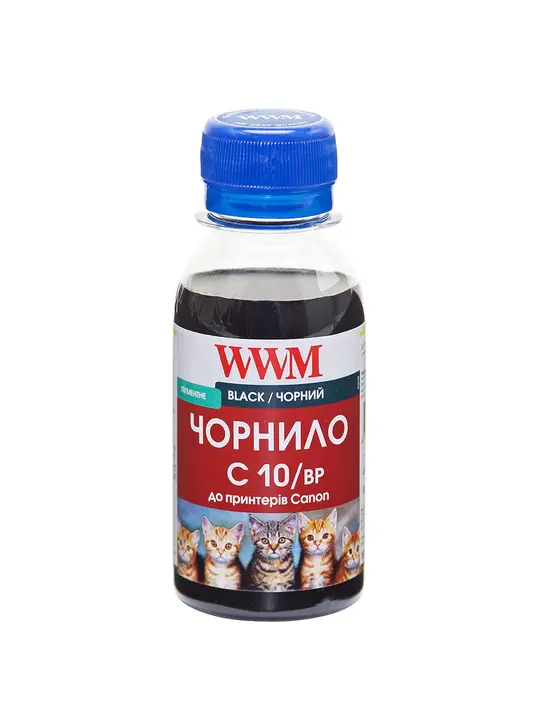 Чорнило WWM для Canon PG-510Bk/PG-512Bk/PGI-520Bk 100г Black пігментне (C10/BP-2)