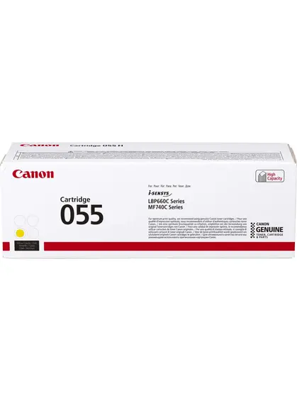 Картридж тон. Canon 055 для MF-742/744, LBP663/664 2100 ст. Yellow (3013C002)