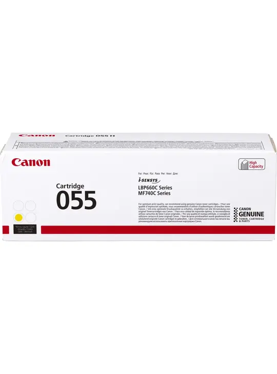Картридж тон. Canon 055 для MF-742/744, LBP663/664 2100 ст. Yellow (3013C002)