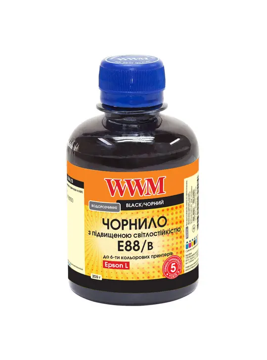 Чорнило WWM для Epson L8050/L18050 200г Black водорозчинне (E88/B)