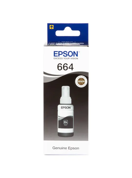 Контейнер з чорнилами Epson для L110/L210/L300 664 70мл Black (C13T66414A)