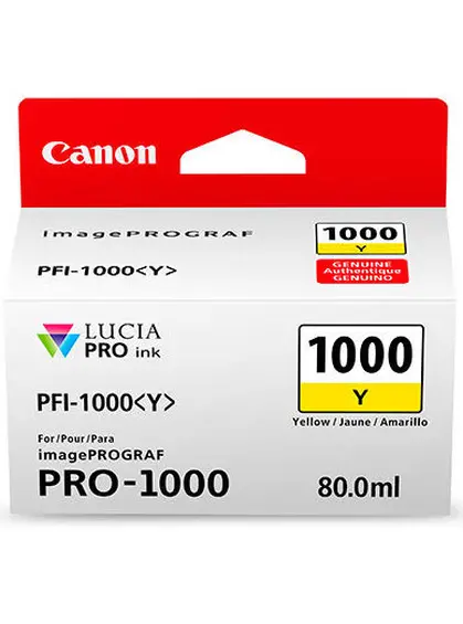 Картридж Canon imagePROGRAF Pro-1000 PFI-1000 Yellow (0549C001)
