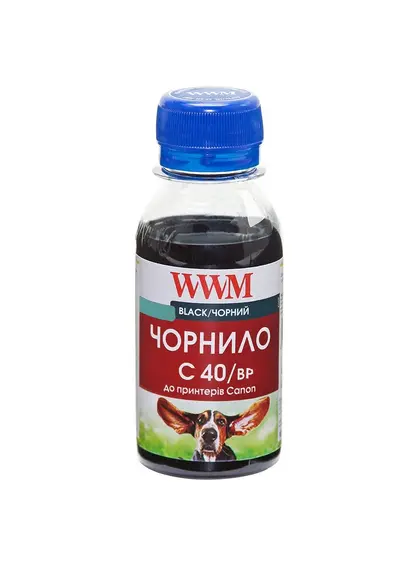 Чорнило WWM для Canon PG-40Bk/PG-50Bk/PGI-5Bk 100г Black пігментне (C40/BP-2)