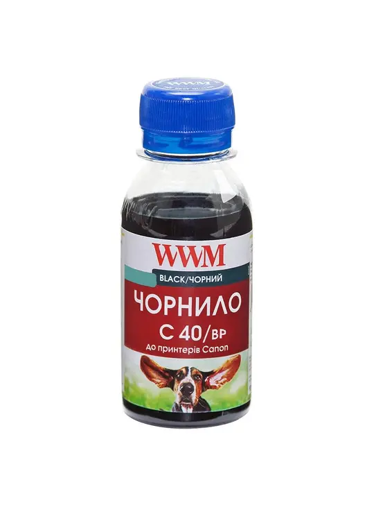 Чорнило WWM для Canon PG-40Bk/PG-50Bk/PGI-5Bk 100г Black пігментне (C40/BP-2)