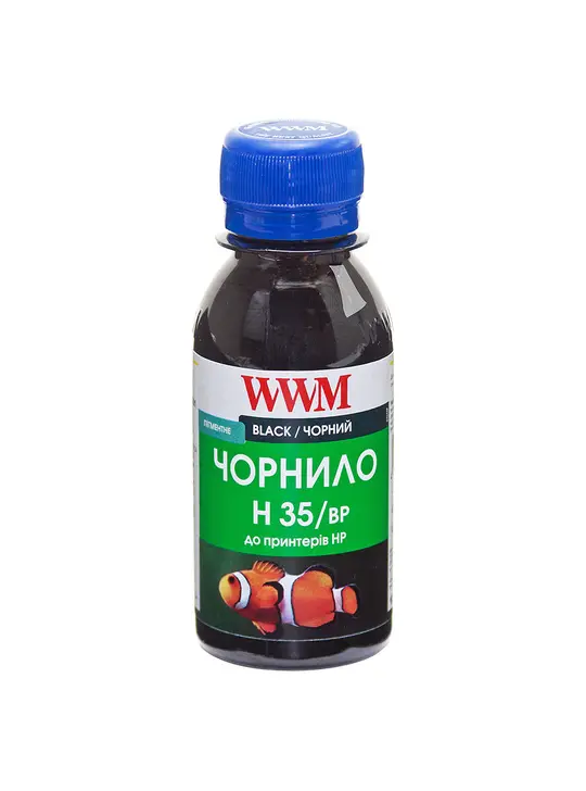 Чорнило WWM для HP №21/129/121 100г Black пігментне (H35/BP-2) для СНПЧ