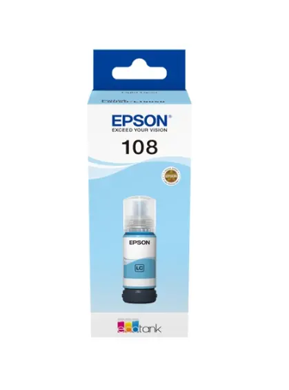 Контейнер з чорнилами Epson для L8050/L18050 108 70мл Light Cyan (C13T09C54A)