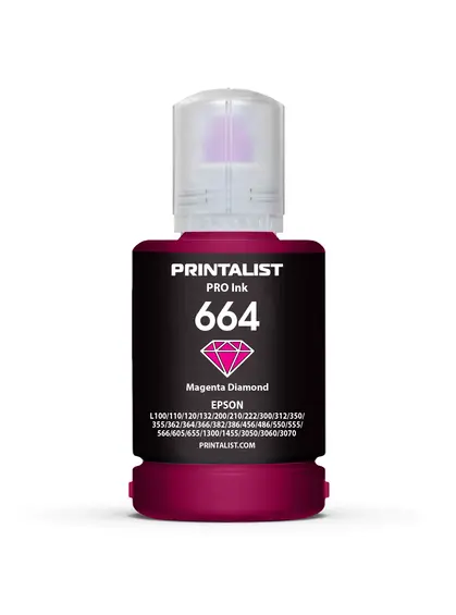 Чорнило PRINTALIST 664 для Epson L110/L210/L300 140г Magenta водорозчинне (PL664M)