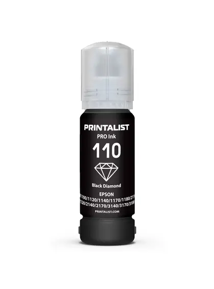 Чорнило PRINTALIST E110 для Epson M1100/M1120 70г Black Pigment пігментне (PL110BP)