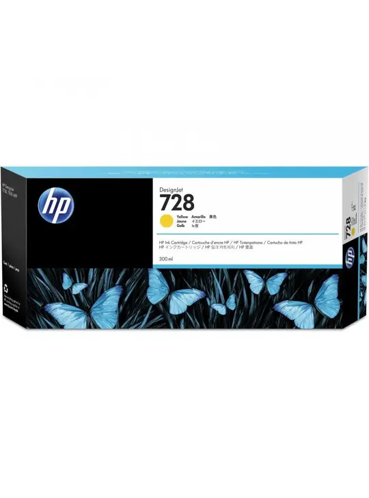 Картридж HP DesignJet T730/T830 HP 728 Yellow (F9K15A)