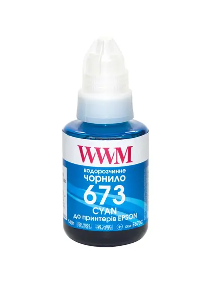 Чорнило WWM 673 для Epson L800 140г Cyan (E673C)