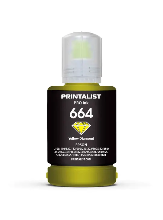 Чорнило PRINTALIST 664 для Epson L110/L210/L300 140г Yellow водорозчинне (PL664Y)