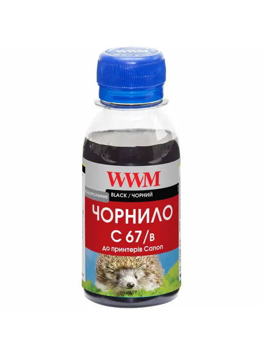 Чорнило WWM для Canon PFI-107Bk 100г Black водорозчинне (C67/B-2)