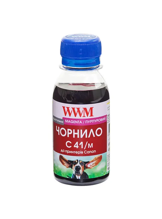 Чорнило WWM для Canon CL-41C/CL-51C/CLI-8M 100г Magenta водорозчинне (C41/M-2)