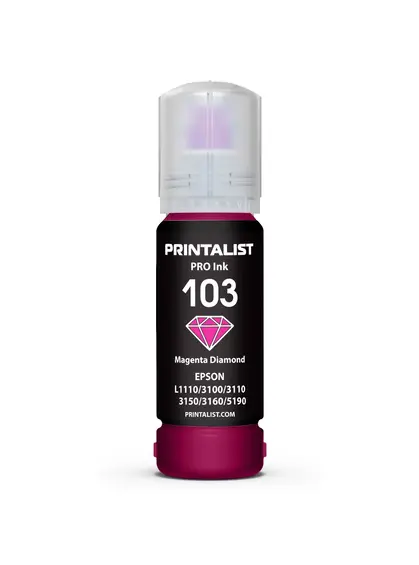 Чорнило PRINTALIST 103 для Epson L3100/3110/3150 70г Magenta водорозчинне (PL103M) Чорнило PRINTALIST 103 для Epson L3100/3110/3150 70г Magenta водорозчинне (PL103M)