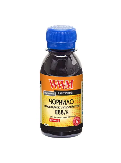 Чорнило WWM для Epson L8050/L18050 100г Black водорозчинне (E88/B-2) Світлостійкі