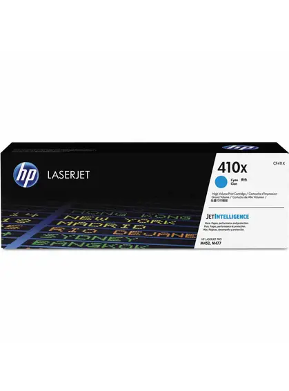 Картридж тон. HP 410X для LJ Pro M452dn/M452nw/M477fdn 5000 сторінок Cyan (CF411X)