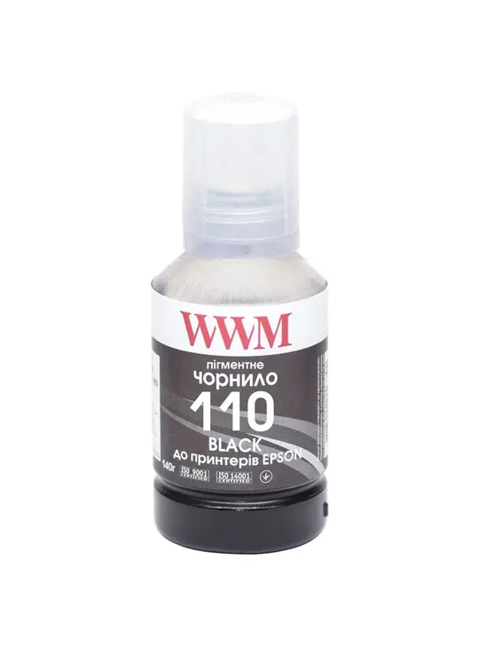 Чорнило WWM E110 для Epson M1100/M1120 140г Black пігментне (E110BP)