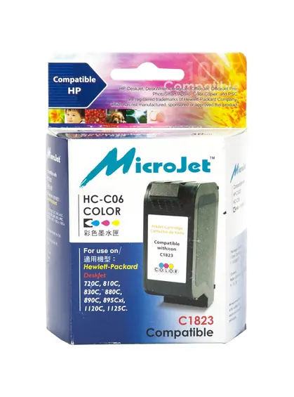 Картридж MicroJet для HP DJ 720/890/1120 аналог HP №23 Color (HC-C06)