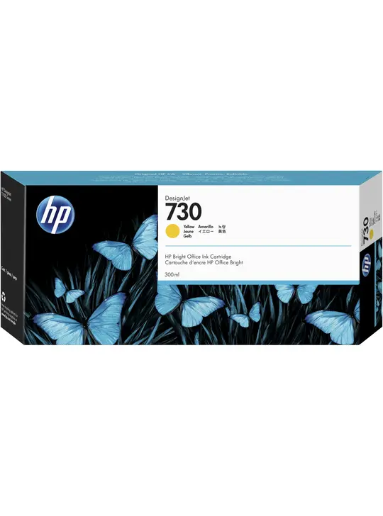 HP Картридж HP 730 300-ml Yellow Ink Cartridge Yellow (P2V70A)