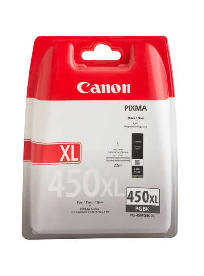 Картридж Canon Pixma MG5440/MG6340/iP7240 PGI-450Bk XL Black (6434B001)