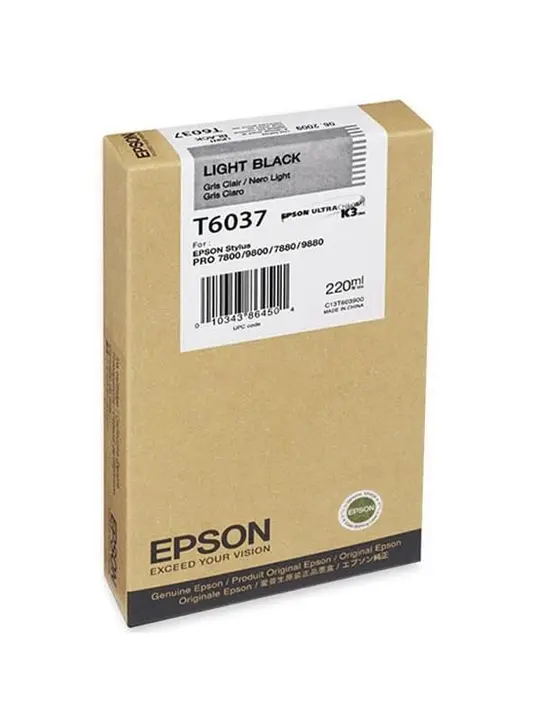 Картридж Epson Картридж Epson StPro 7800/7880/9800/9880 light black, 220мл. Light Black (C13T603700)