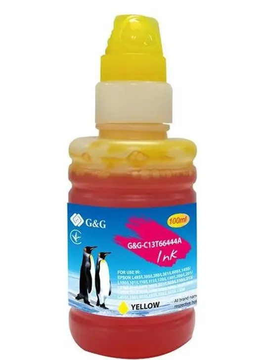 Контейнер з чорнилами G&G для Epson L110/L210/L300 70мл Yellow (G&G-C13T66444A)