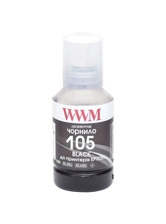 Чорнило WWM 105 для Epson L7160/7180 140г Black пігментне (E105BP)