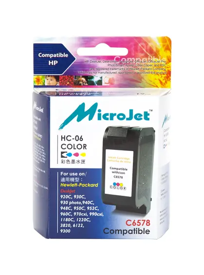Картридж MicroJet для HP DJ 930C/950C/970C аналог HP №78 (C6578D) Color (HC-06)