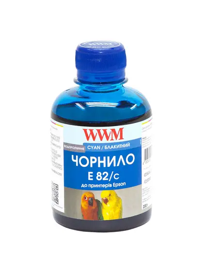 Чорнило WWM для Epson Stylus Photo T50/P50/PX660 200г Cyan водорозчинне (E82/C)