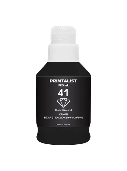 Чорнило PRINTALIST GI-41 для Canon Pixma G2420/3420 190г Black пігментне (PL41BP)