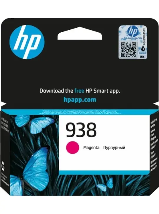 Картридж HP Картридж HP No.938 OfficeJet Pro 9110b/9120/9120b/9130/9130b/9700/9700e Magenta (800 стор) Magenta (4S6X6PE)