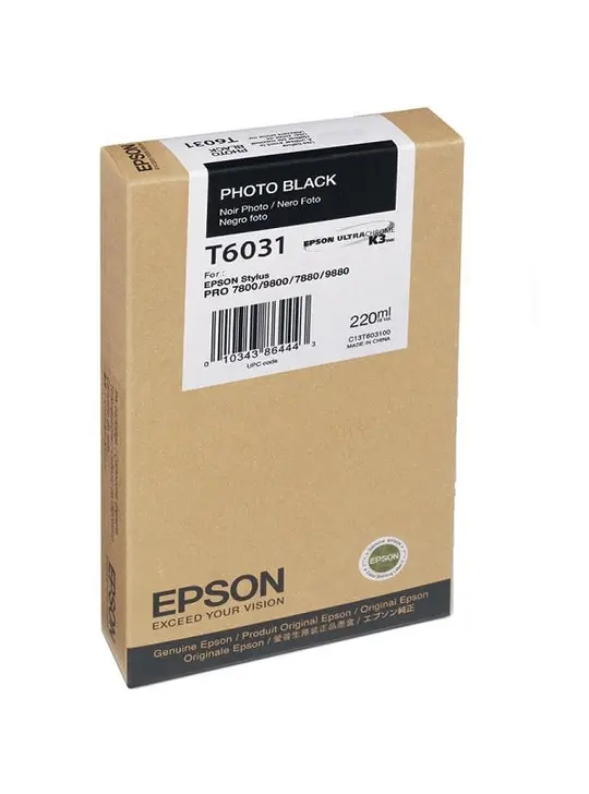 Картридж Epson Stylus Pro 7800/9800 Black (C13T603100) підвищеної ємності