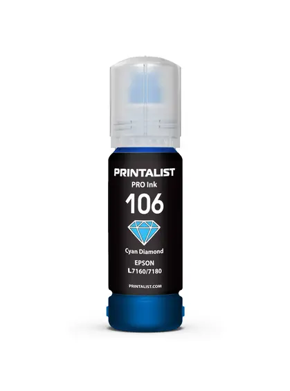 Чорнило PRINTALIST 105 для Epson L7160/7180 70г Cyan водорозчинне (PL106C)