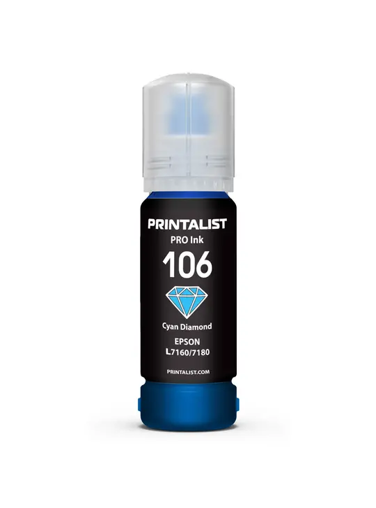 Чорнило PRINTALIST 105 для Epson L7160/7180 70г Cyan водорозчинне (PL106C)