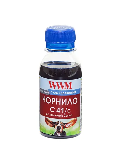 Чорнило WWM для Canon CL-41C/CL-51C/CLI-8C 100г Cyan водорозчинне (C41/C-2)