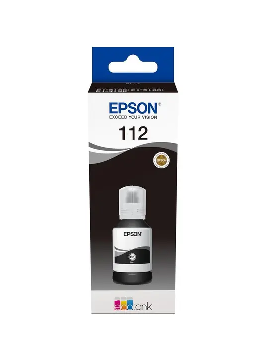 Контейнер з чорнилами Epson для EcoTank 112 127мл Black Pigment (C13T06C14A)
