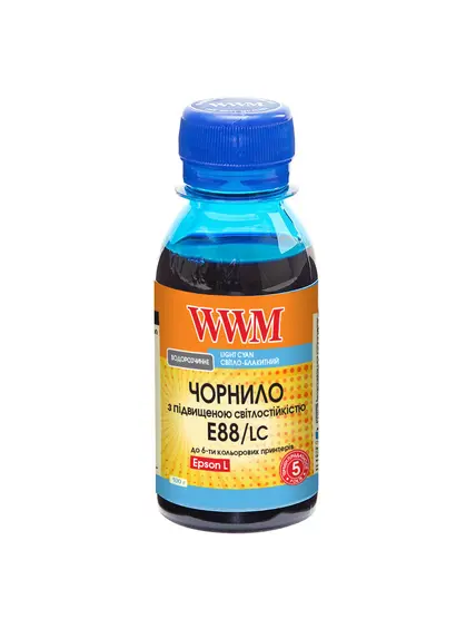 Чорнило WWM для Epson L8050/L18050 100г Light Cyan водорозчинне (E88/LC-2) Світлостійкі
