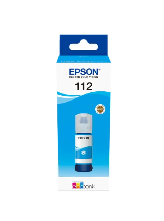 Контейнер з чорнилами Epson для EcoTank 112 70мл Cyan Pigment (C13T06C24A)