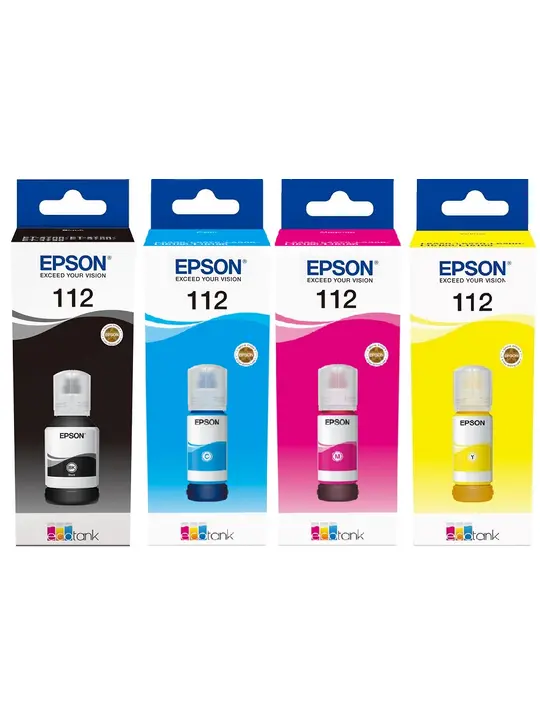 Набір оригінальних чорнил Epson для L15150/15160 №112 127мл/3x70мл B/C/M/Y (SET112E)