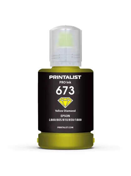Чорнило PRINTALIST 673 для Epson L800 140г Yellow водорозчинне (PL673Y)