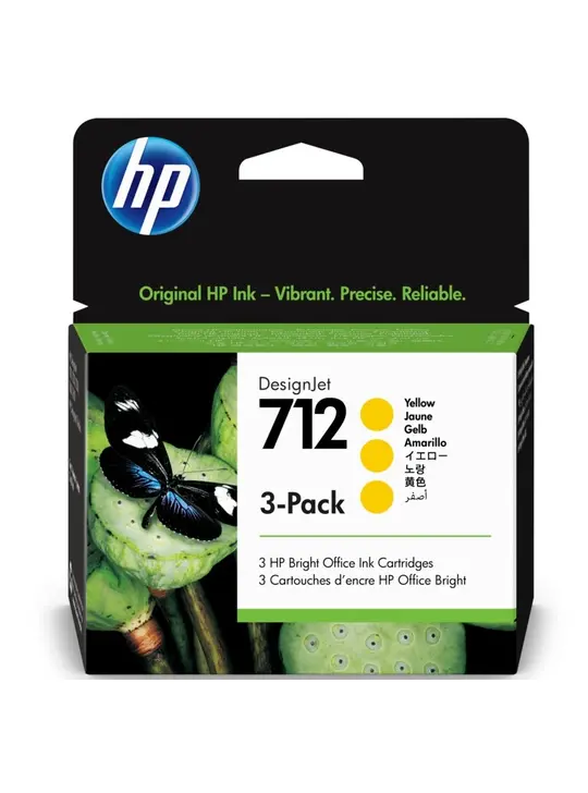 Картридж HP DesignJet T230/T630 No.712 , 3шт Yellow (3ED79A)