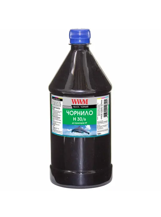 Чорнило WWM для HP №21/121/122 1000г Black водорозчинне (H30/B-4)