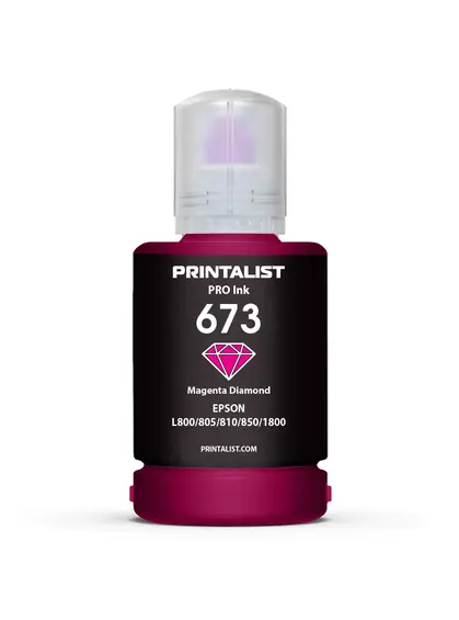 Чорнило PRINTALIST 673 для Epson L800 140г Magenta водорозчинне (PL673M)
