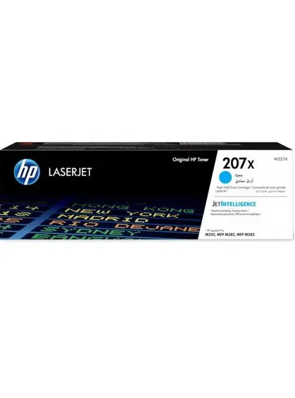 Картридж тон. HP 207X для CLJ M282/M283, M255dw/M255nw 2450 ст. Cyan (W2211X)