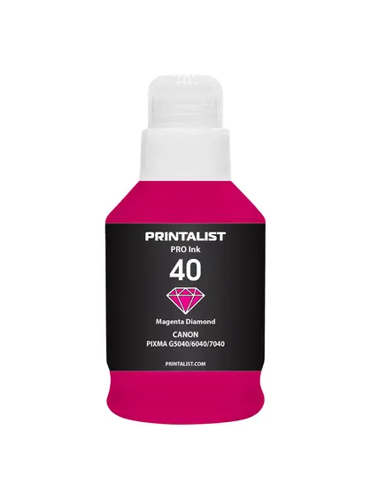 Чорнило PRINTALIST GI-40 для Canon G5040/G6040 190г Magenta водорозчинне (PL40M)