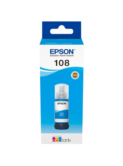 Контейнер з чорнилами Epson для L8050/L18050 108 70мл Cyan (C13T09C24A)