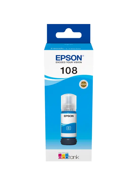 Контейнер з чорнилами Epson для L8050/L18050 108 70мл Cyan (C13T09C24A)